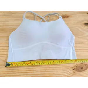Lululemon Align Bra Gray Size S Nulu Fabric Cross Back Yoga Sports Bra thumbnail 10
