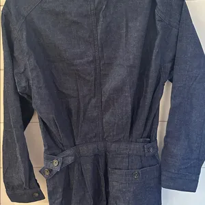 AG Adriano Goldschmied Dark Blue Denim Utility Jumpsuit size‎ S EUC thumbnail 4