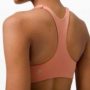 Lululemon In Alignment Racerback Sports Bra - Pink Savannah, Size 4 thumbnail 5