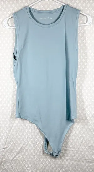 Abercrombie & Fitch Light‎ Blue Soft Sleeveless Bodysuit thumbnail 1