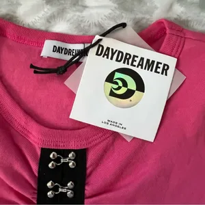NWT Daydreamer Hook‎ and Eye Barbie Pink Punk Y2K Babydoll Baby T Womens XS thumbnail 3
