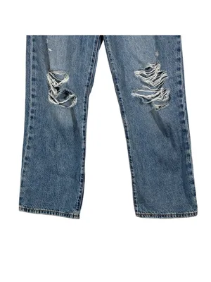 Levi's Ribcage Straight Ankle Distressed Jeans Size 28 thumbnail 5