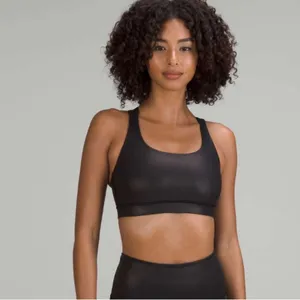 Lululemon‎ energy sports bra black shine foil sz 12 thumbnail 5