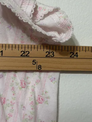 Miss Elaine Floral Nightgown Size XL White Pink Lace Vintage Y2K thumbnail 8