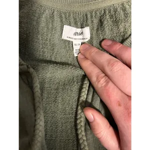 aerie Olive Green Textured Pullover Size XS thumbnail 2