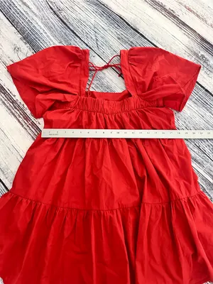 Abercrombie & Fitch Women’s Red Square-Neck Mini Dress thumbnail 6