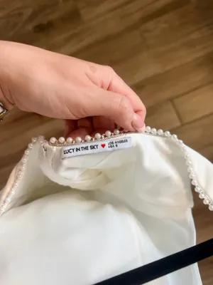 Lucy in the Sky White Dress with bow thumbnail 5