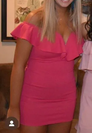 The Vintage Shop Hot Pink Dress With Ruffle thumbnail 5