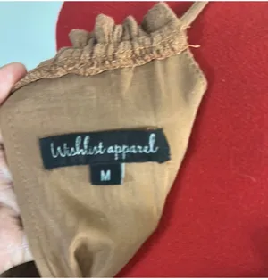 NWOT Wishlist Brown Tiered Dress sz M thumbnail 3