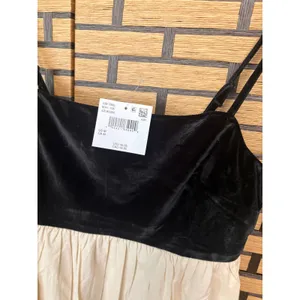 American‎ Eagle Cream And Black Bubble Hem Dress Size Medium thumbnail 5