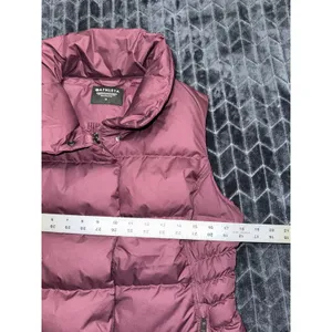 Athleta Women's Quilted Full Zip Downtown Vest Plum Size Medium thumbnail 8