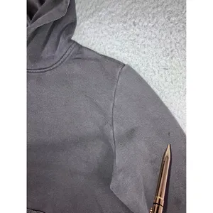 Nike Hoodie Women M Faded Black Pullover Swoosh Logo Activewear Grunge‎ Outdoor thumbnail 9