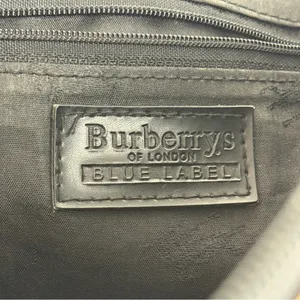 Authentic Vintage Burberry Blue Label Nova Check Plaid Canvas Tote Bag thumbnail 9