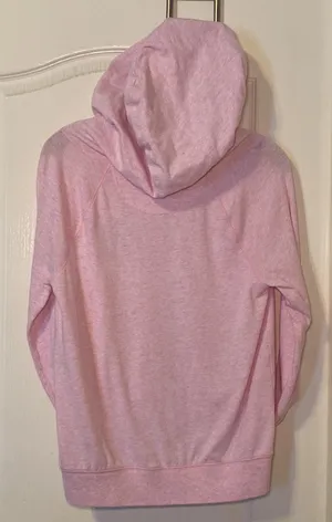 Victoria's Secret PINK Lightweight Light Pink Perfect Zip Hoodie Size Medium EUC thumbnail 3