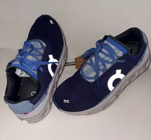 On Cloud Cloudmonster Running Shoes Navy Blue Light Blue Size 7.5 thumbnail 1