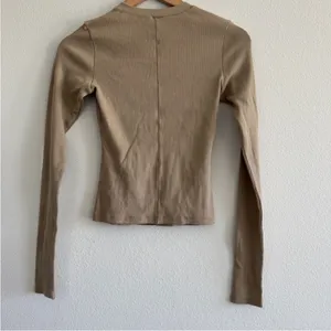 NWT Skims (B7) Cotton Rib Long Sleeve Shirt XS thumbnail 3