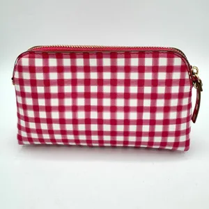 Nanette Lepore Purse Pink Plaid Baguette Bright Small No Shoulder Strap Preppy thumbnail 7