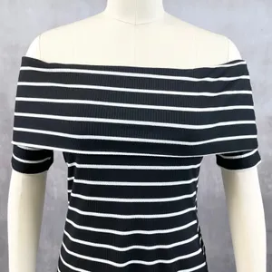 Juicy Couture Womens Knit Dress‎ Size Small Y2K Bodycon Classic Minimal Stripes thumbnail 2