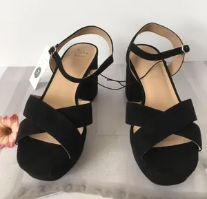 Black Suede Heels, Size 7 thumbnail 4