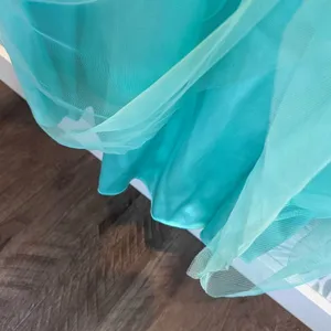Morgan & Co‎ Turquoise Green Strapless Formal Prom Dress Juniors Sz 1/2 Sequin thumbnail 7