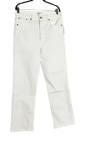 NWT Re/Done White 90’s High Rise Loose Fit Denim Jeans Size 31‎ thumbnail 1