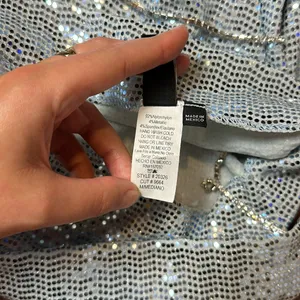 Windsor Blue Metallic Sequin Rhinestone Strap Sexy Dress thumbnail 6