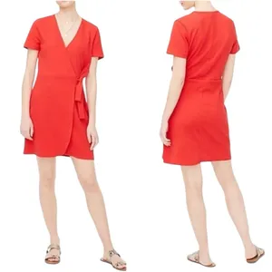 NWT J. Crew Women's Textured Knit Wrap Mini Dress Size XXS‎ Casual Vacation thumbnail 2
