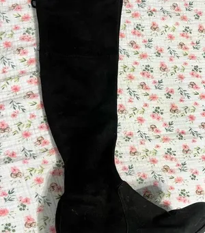 Black Women's thigh High Boots Size 8.5 thumbnail 2