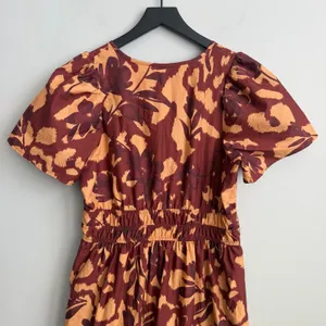 Anthropologie Somerset Maxi Dress in Copper Floral Print Size Small thumbnail 10