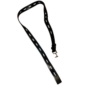 Black genuine leather with unique silver buckle thumbnail 2