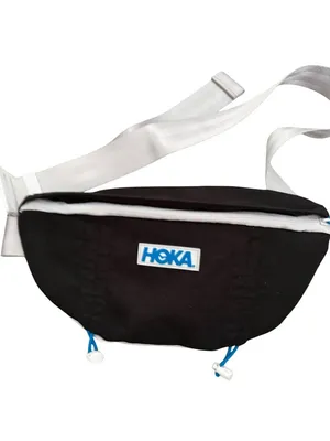 HOKA Black White Adjustable Unisex Fanny Pack Waist Bag thumbnail 3