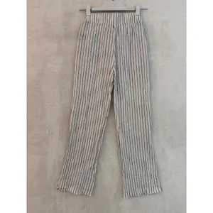 Rachel‎ Zoe Womens XS White Black Pinstripe Elastic Waist Straight Leg Pants thumbnail 7