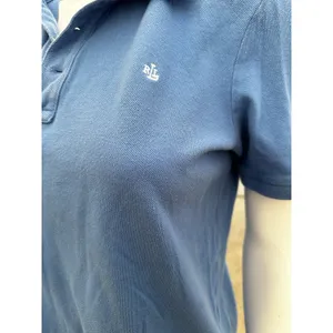 Vintage 90s Ralph Lauren Women’s Blue Polo Shirt Medium thumbnail 5