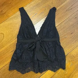 Free People Black Chante Lace Tank Top Size XS thumbnail 5