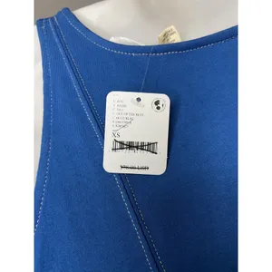 Free People FP Beach Tank Dress Womens XS Blue Out Of The Blue Cotton Made USA thumbnail 7