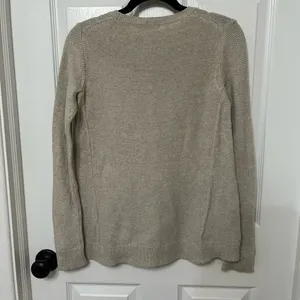 Madewell Riverside Textured Sweater in‎ Oatmeal size XS thumbnail 6
