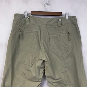 Y2K Gap Cargo Capris Women 16‎ Green Utility Cropped Gorpcore Indie Granola Girl thumbnail 6