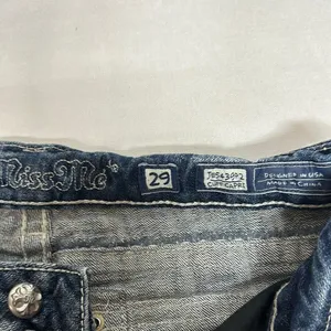 Miss Me Blue Cropped Jeans with Rhinestone Embellishments thumbnail 6