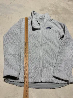 Patagonia Light Gray diamond Capra Fleece Jacket small thumbnail 5
