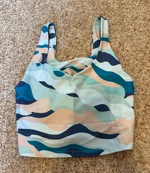 Camo swim tankini Blue thumbnail 1