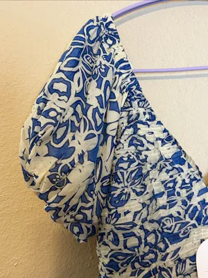 Fortunate one moonlight melody mini dress‎ blue Size Medium NWT thumbnail 5