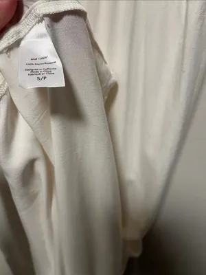 L*SPACE (NWT) Victoria Drawstring Empire Waist Maxi Cover Up Dress, Size Small thumbnail 9