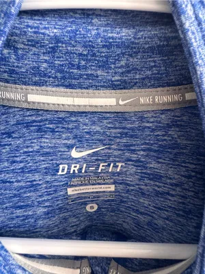 Nike Dri-FIT Running Half Zip Pullover Blue Space Dye Small‎ thumbnail 2