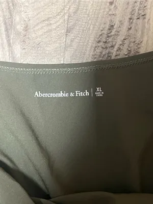 Abercrombie & Fitch Olive Green Traveler Jumpsuit XL Active Drawstring thumbnail 3