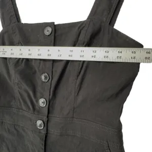 Maeve Anthropologie The Colette Jumpsuit Womens 8 Black Wide Leg Linen Blend‎ thumbnail 5
