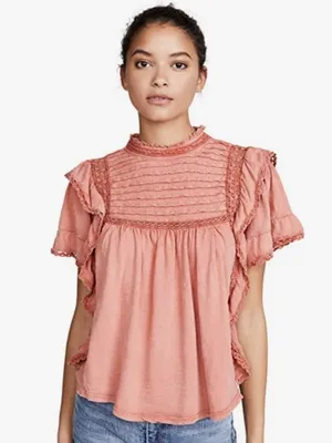 Free People 100% cotton La Femme Tee thumbnail 2