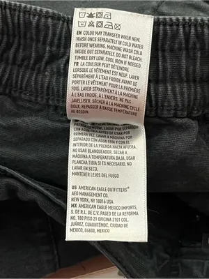 American Eagle Stretch Cargo Skinny Jeans Faded Black 2 Long thumbnail 4