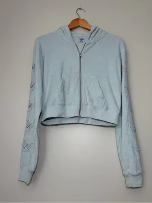 Boys Lie Cropped Terrycloth Sweatshirt M/L thumbnail 6