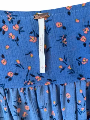 Free People Lolita Smocked Long Sleeve Top Small thumbnail 5