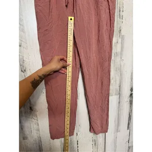 Ambiance Womens comfortable relaxed paper bag pants Size small thumbnail 6